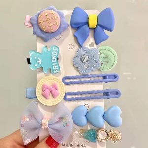 Baby Blue Hair Clip Set
